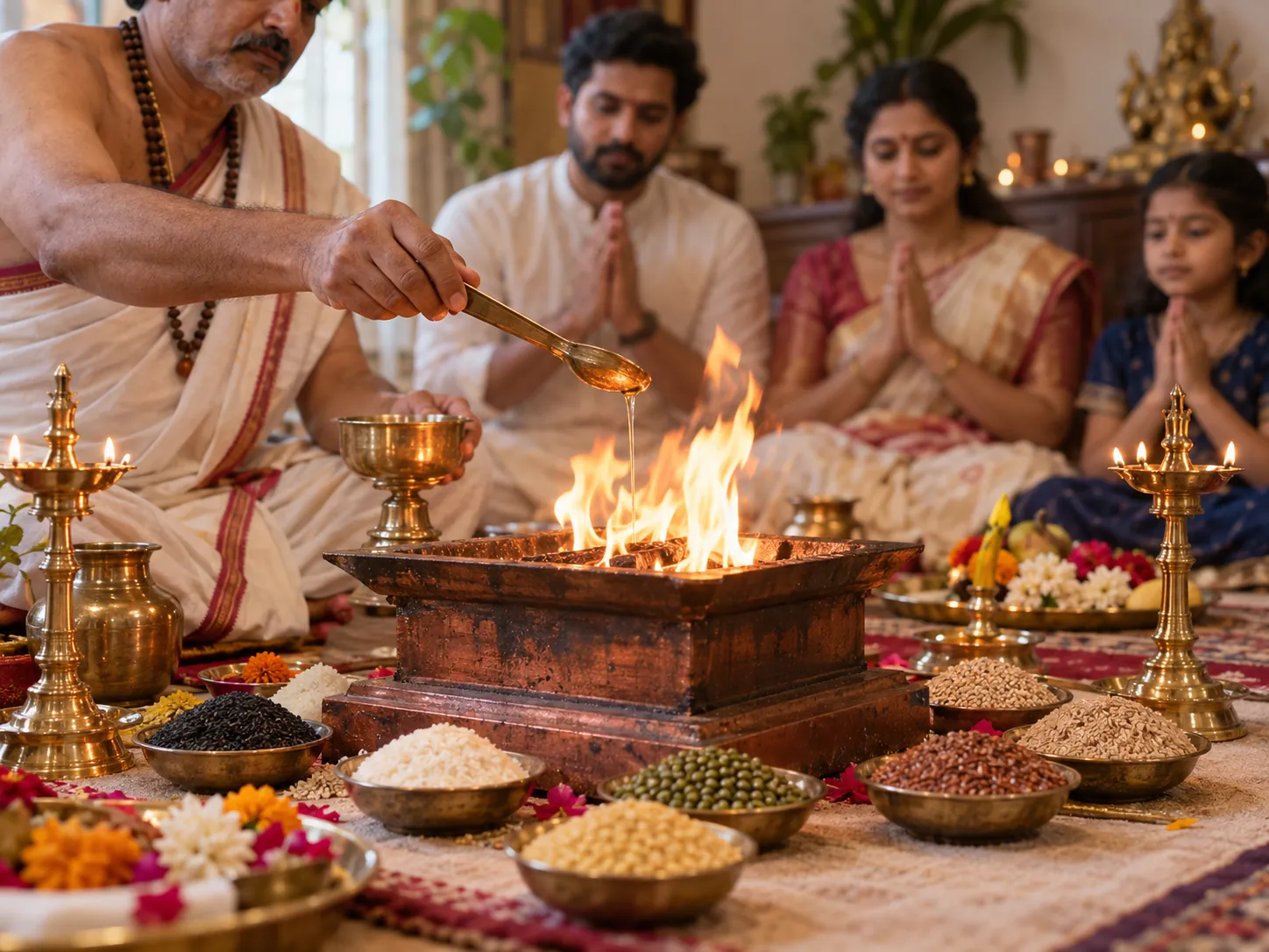 Navagraha Shanti Puja at Suryanar Kovil, Kumbakonam
