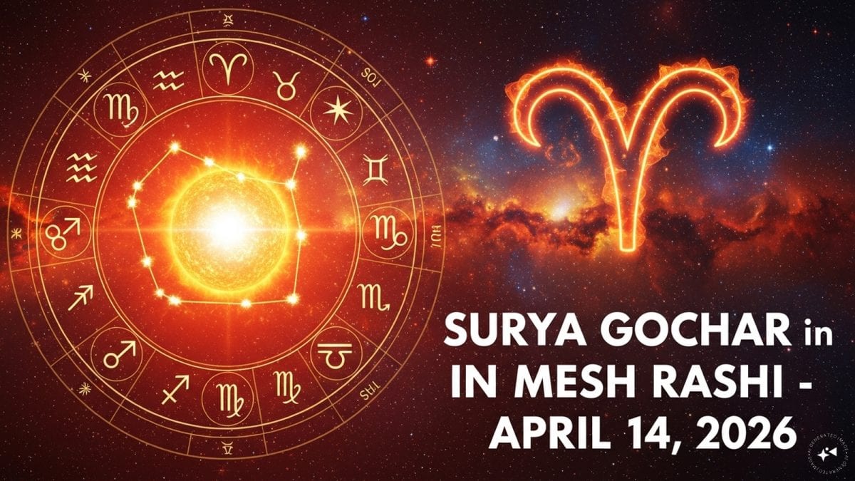 Sun Transit In Aries On April 14, 2026: Surya Gochar In Mesh Rashi Effects On All Zodiac…