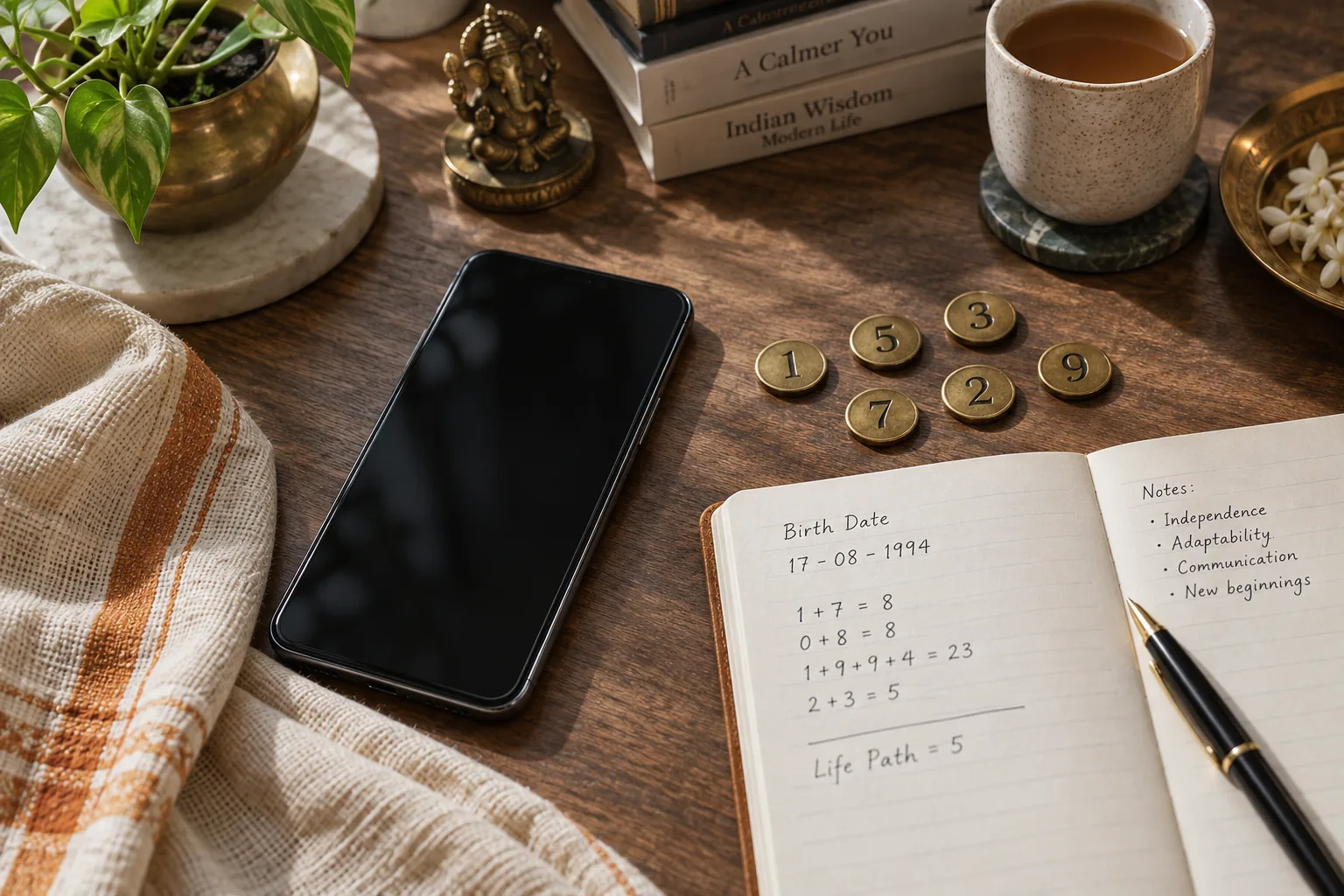 Number forms arranged as a precise editorial study