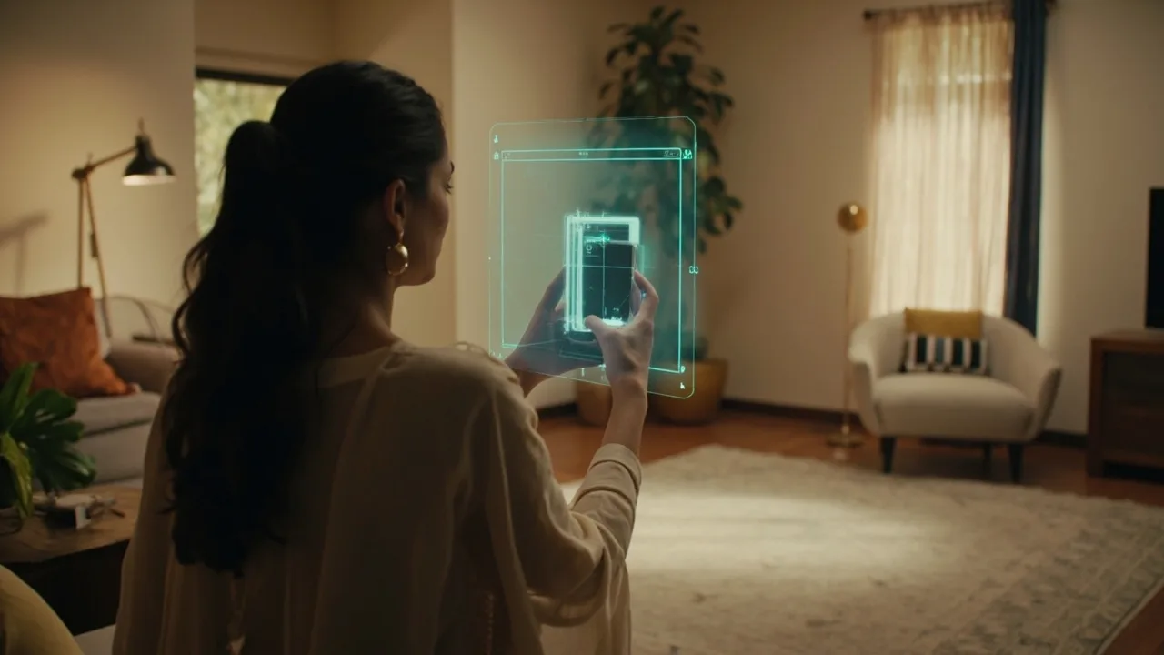 A home floor plan being scanned for Vāstu compliance